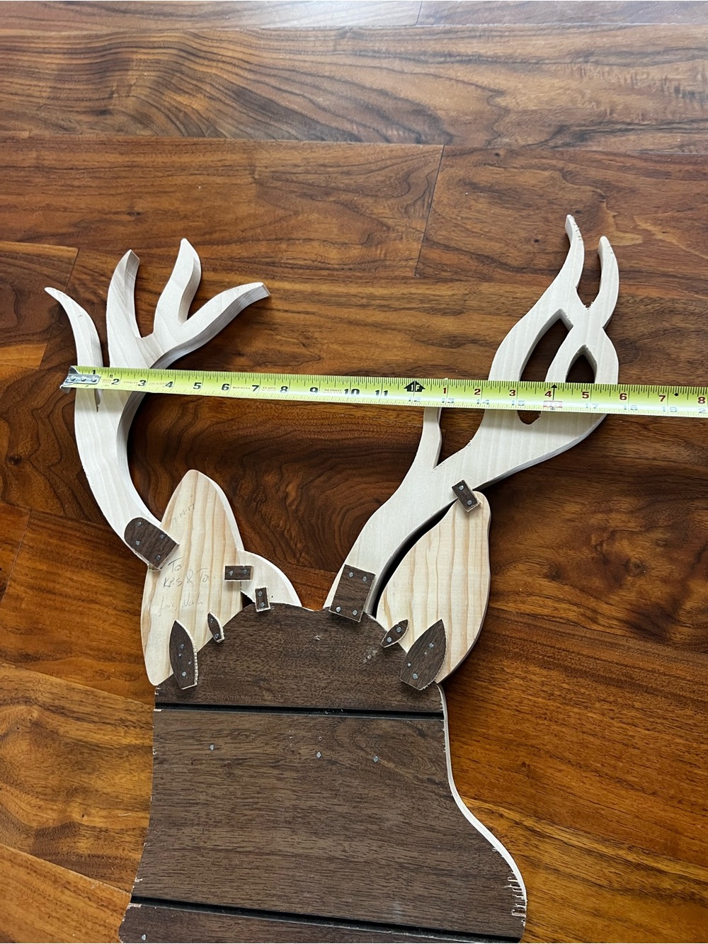 Handmade Wooden 3D Deer Head Wooden Wall Art - Picture 13 of 16